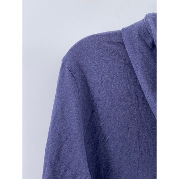 POLO RALPH LAUREN Men's Vintage Navy Blue Hooded Long Sleeve Sweatshirt SZ M - Picture 3 of 11